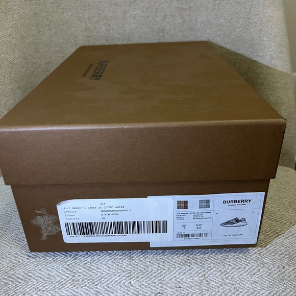 BURBERRY Lf Ramsey L Story 35 Sneakers - Multi Leather - Picture 12 of 16